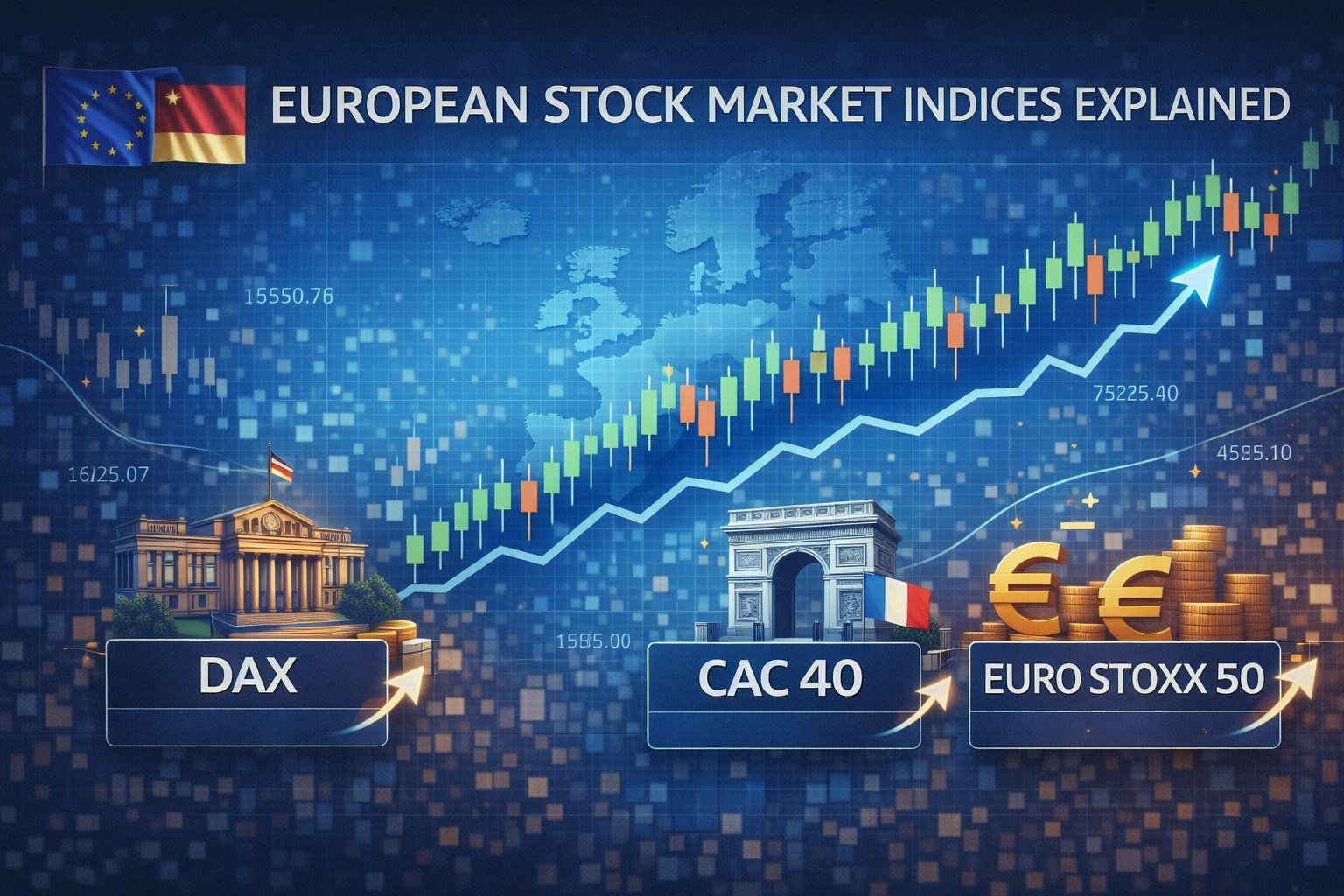 European Stock Market Indices Fully Explained (DAX, CAC 40, EURO STOXX 50)