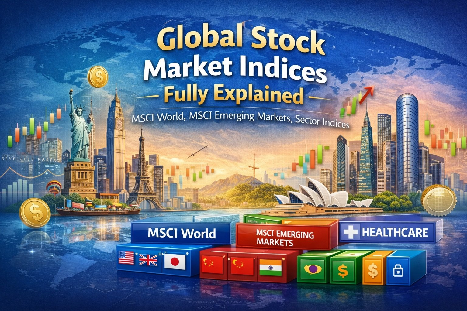 Global Stock Market Indices Fully Explained (MSCI World, MSCI Emerging Markets, Sector Indices)